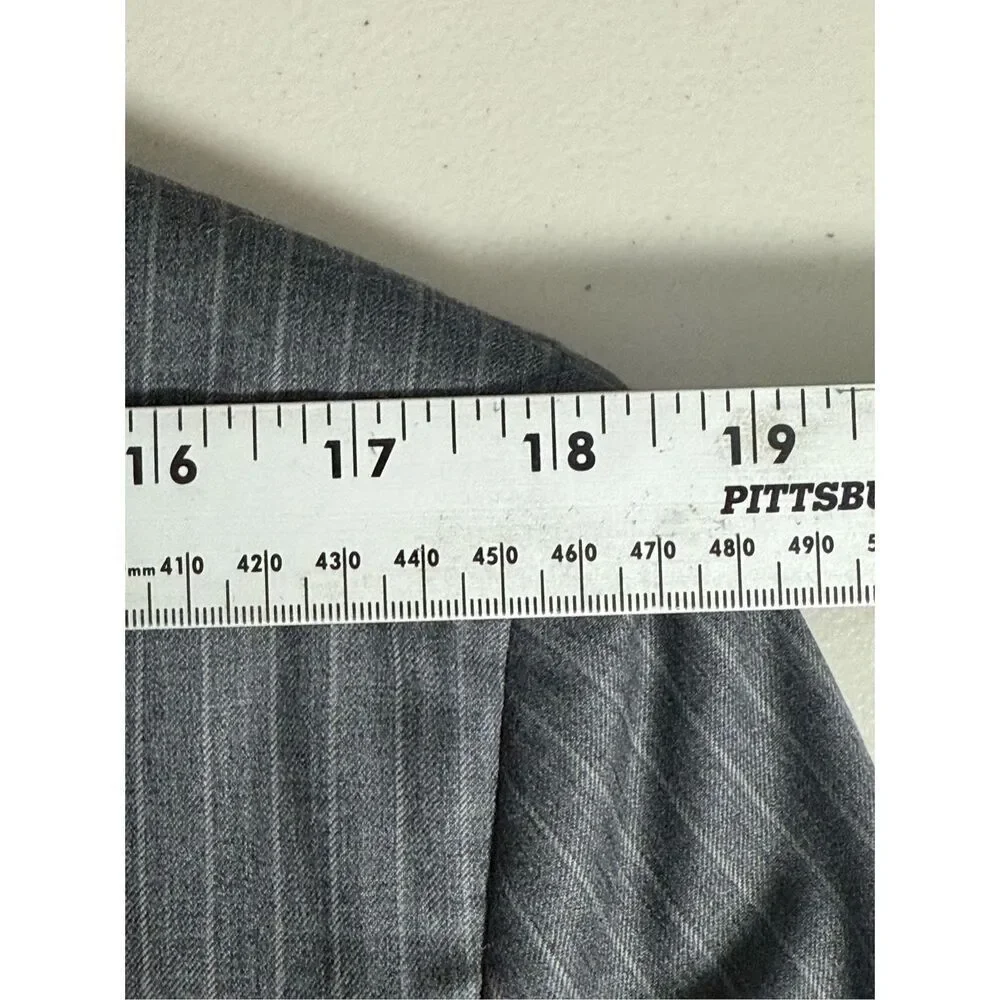 Brooks Brothers 346 Fitzgerald Fit Two Button Wool Blazer Jacket 40L Grey‎